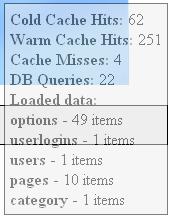 Preview of pjw-wp-cache-inspect output